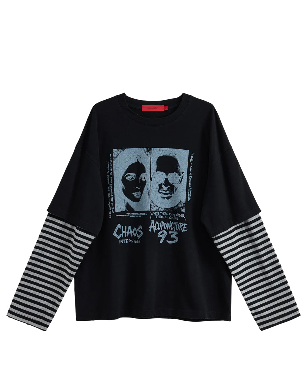 Acupuncture T-shirt maniche lunghe da Uomo Acupuncture, colore Nero Nero