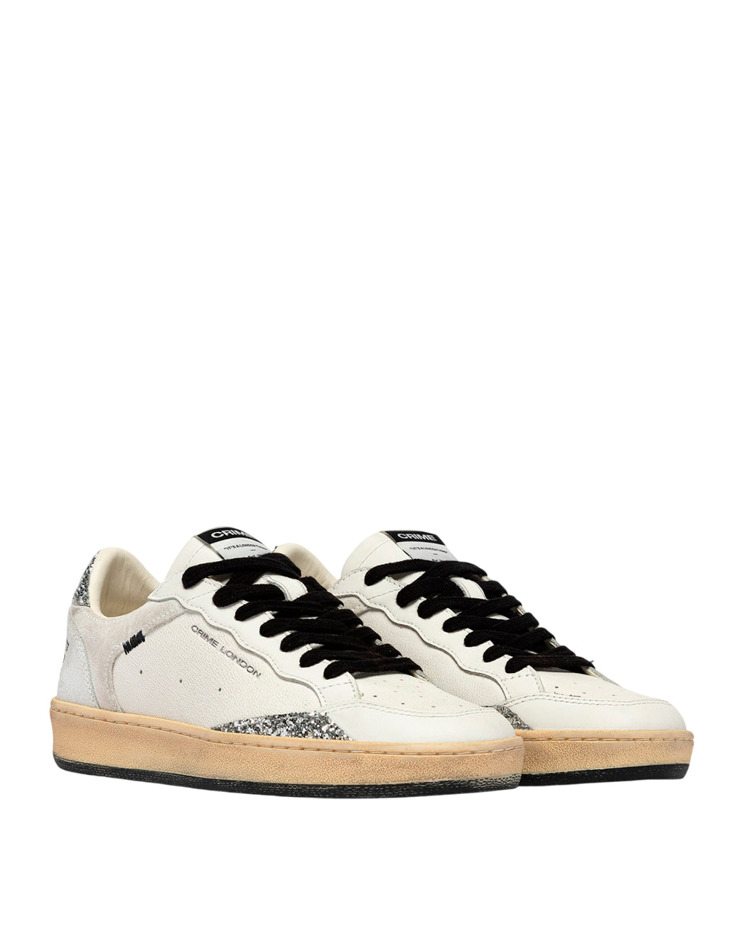Crime London Sneakers da Donna Crime london, colore Bianco Bianco