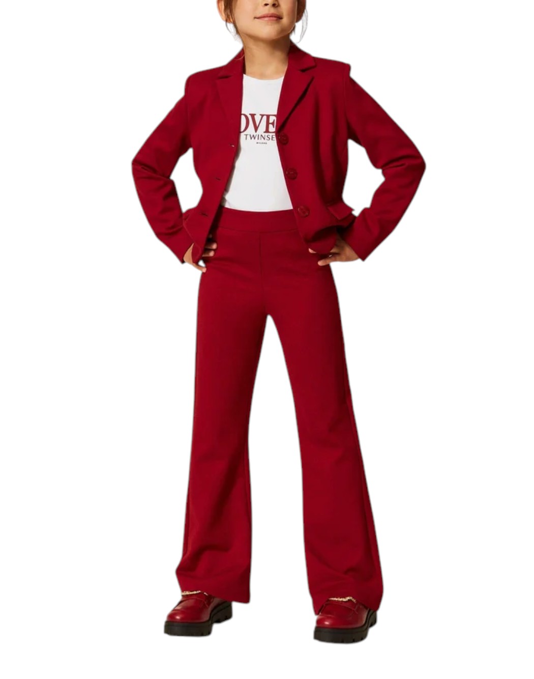 Twin Set Pantaloni eleganti da Bambina Twin set, colore Rosso Rosso