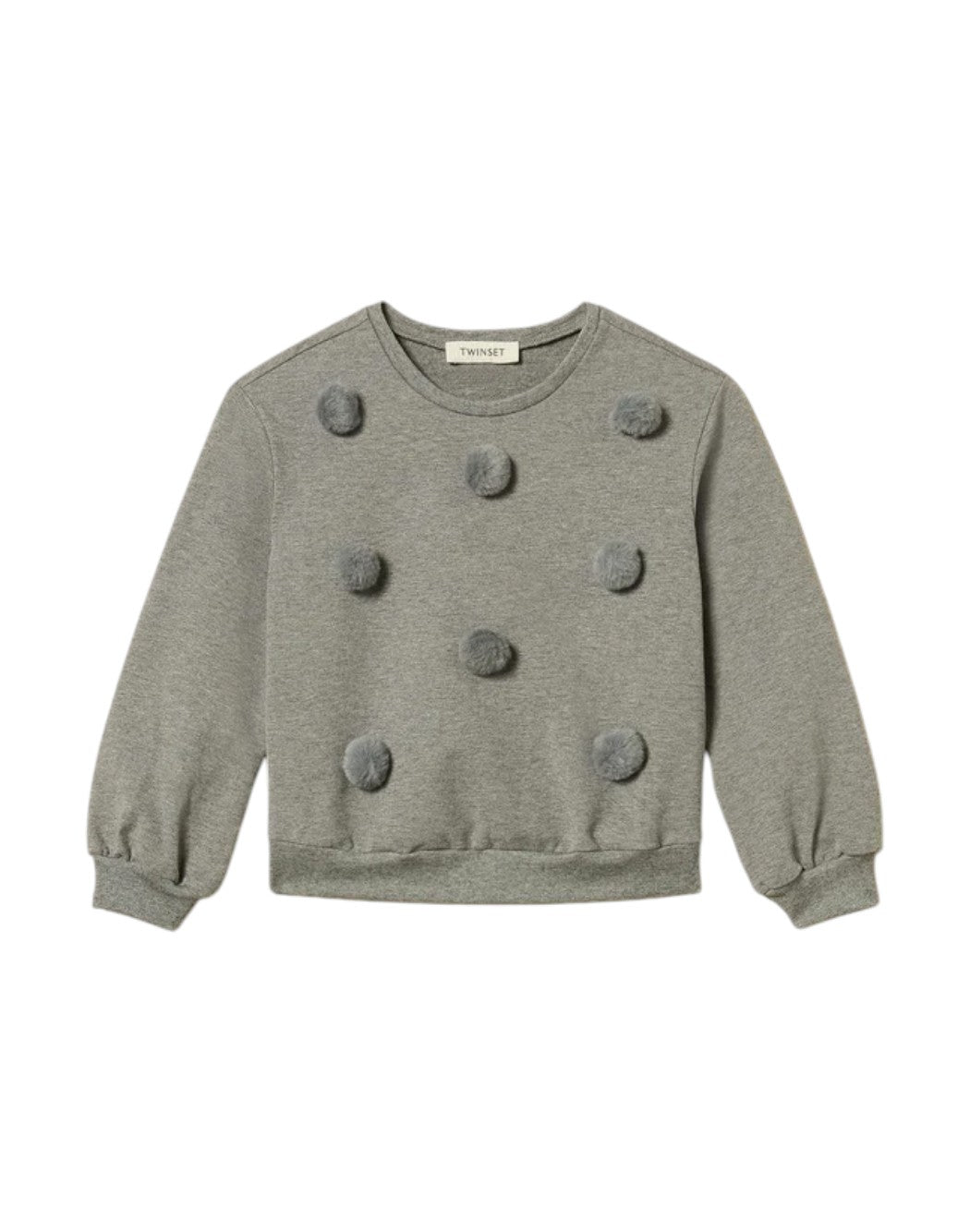 Twin Set Felpe girocollo da Bambina Twin set, colore Grigio Grigio