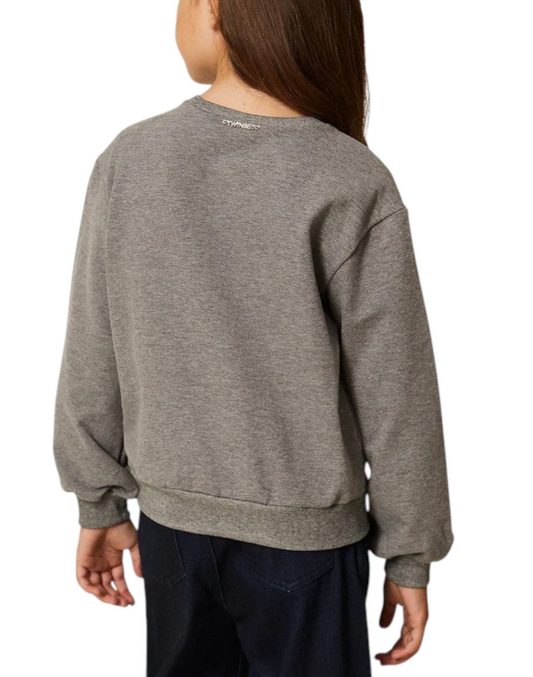 Twin Set Felpe girocollo da Bambina Twin set, colore Grigio Grigio