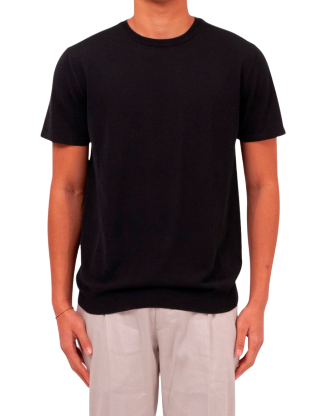 Daniele Fiesoli T-SHIRT GIROCOLLO A MANICHE CORTE Nero