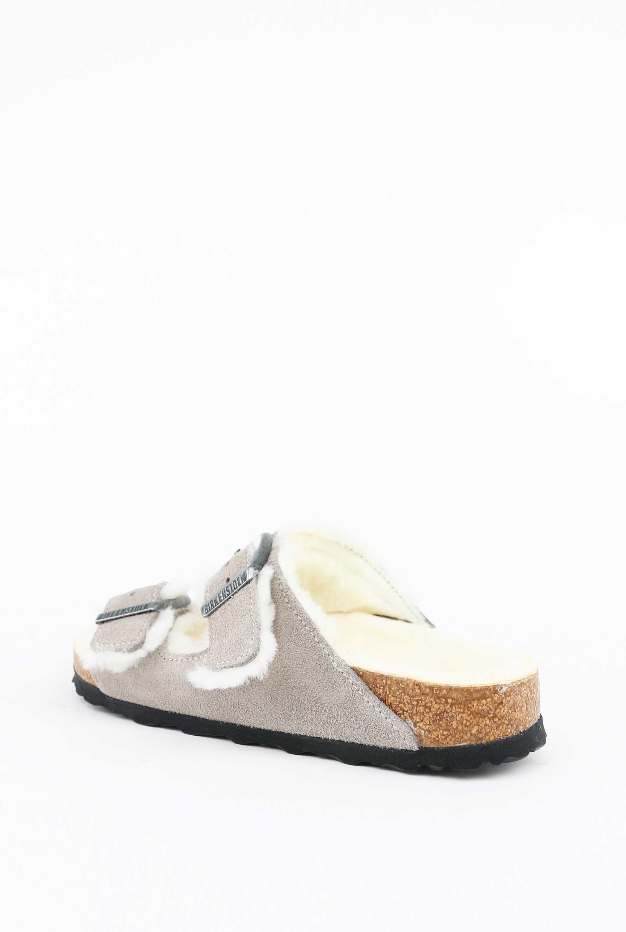 Birkenstock SANDALI BIRKENSTOCK ARIZONA SHEARLING Grigio