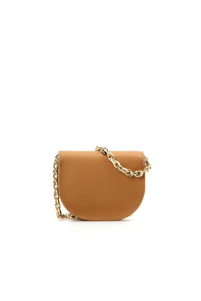 "Phillip Lim BORSA "ALIX MINI" CARDCASE CON TRACOLLA A CATENA Marrone"