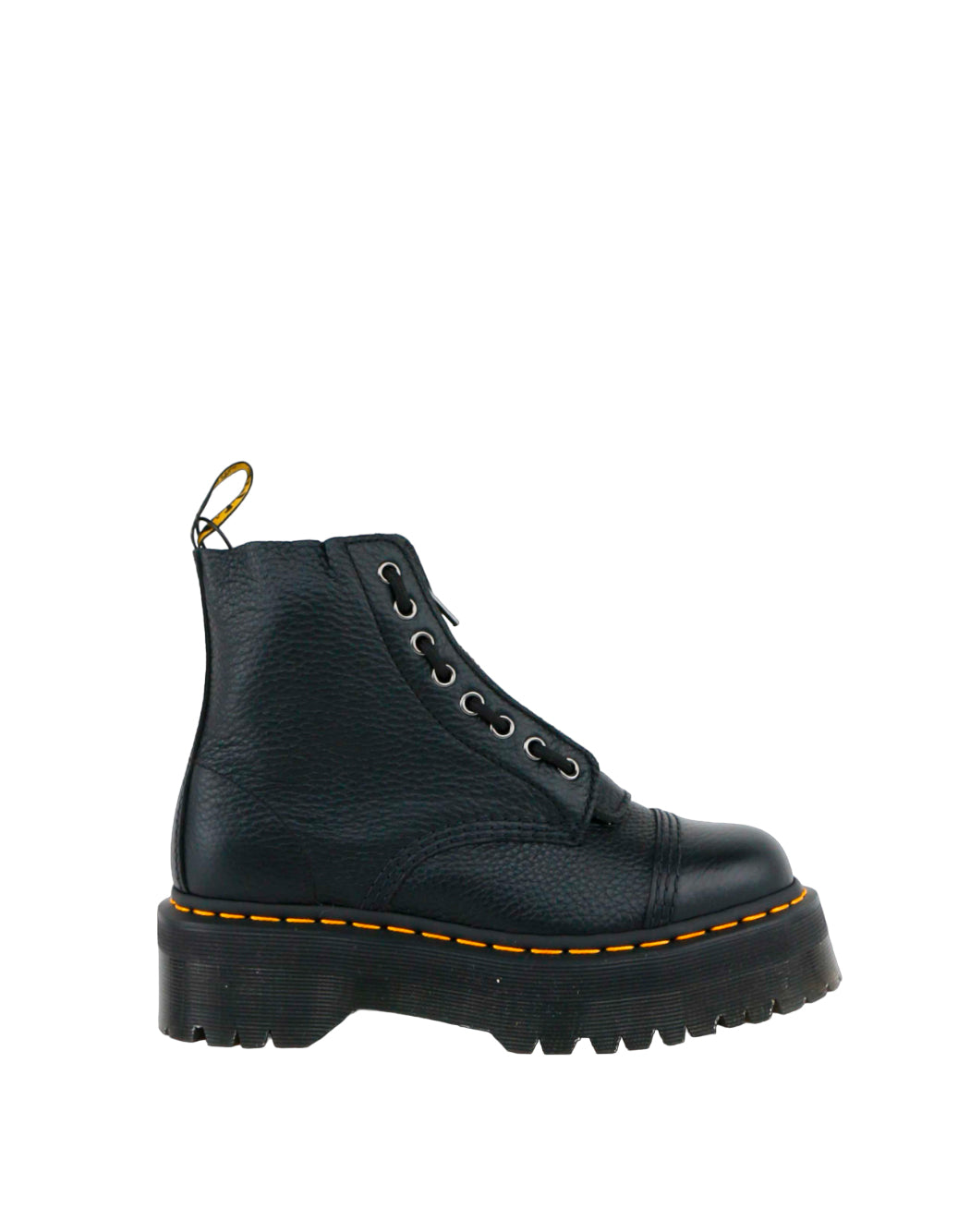 Dr. Martens STIVALETTI SINCLAIR IN PELLE MARTELLATA Nero