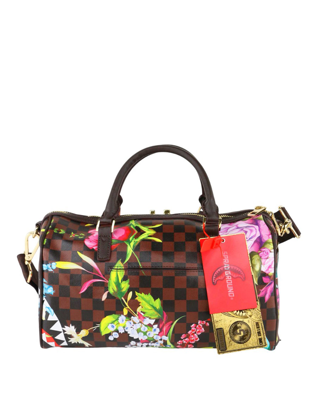 Sprayground BORSA A MANO FANTASIA FLOREALE Marrone