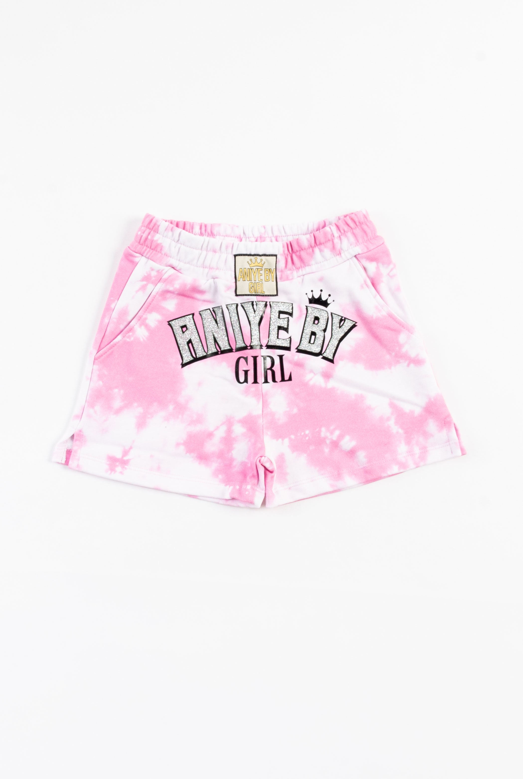 SHORT TIE DYE WITH LOGO PRINT