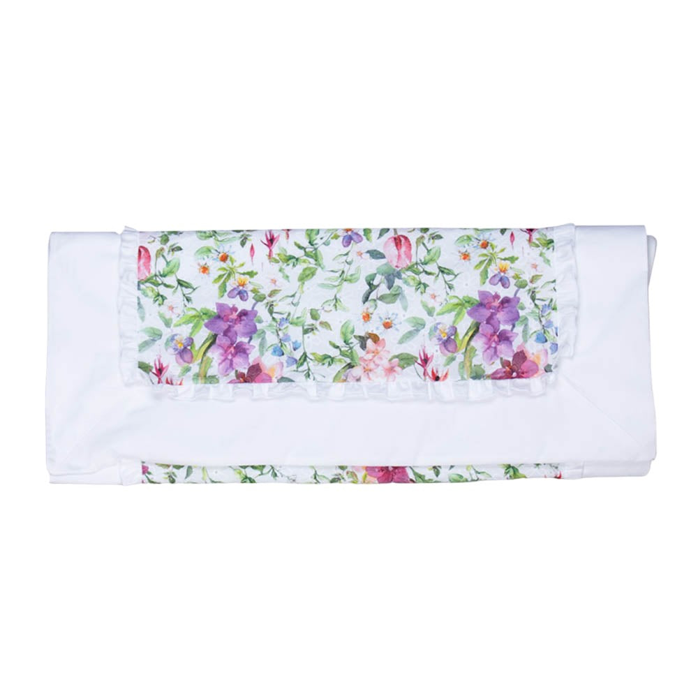 FLORAL PRINT BLANKET AND SHEET