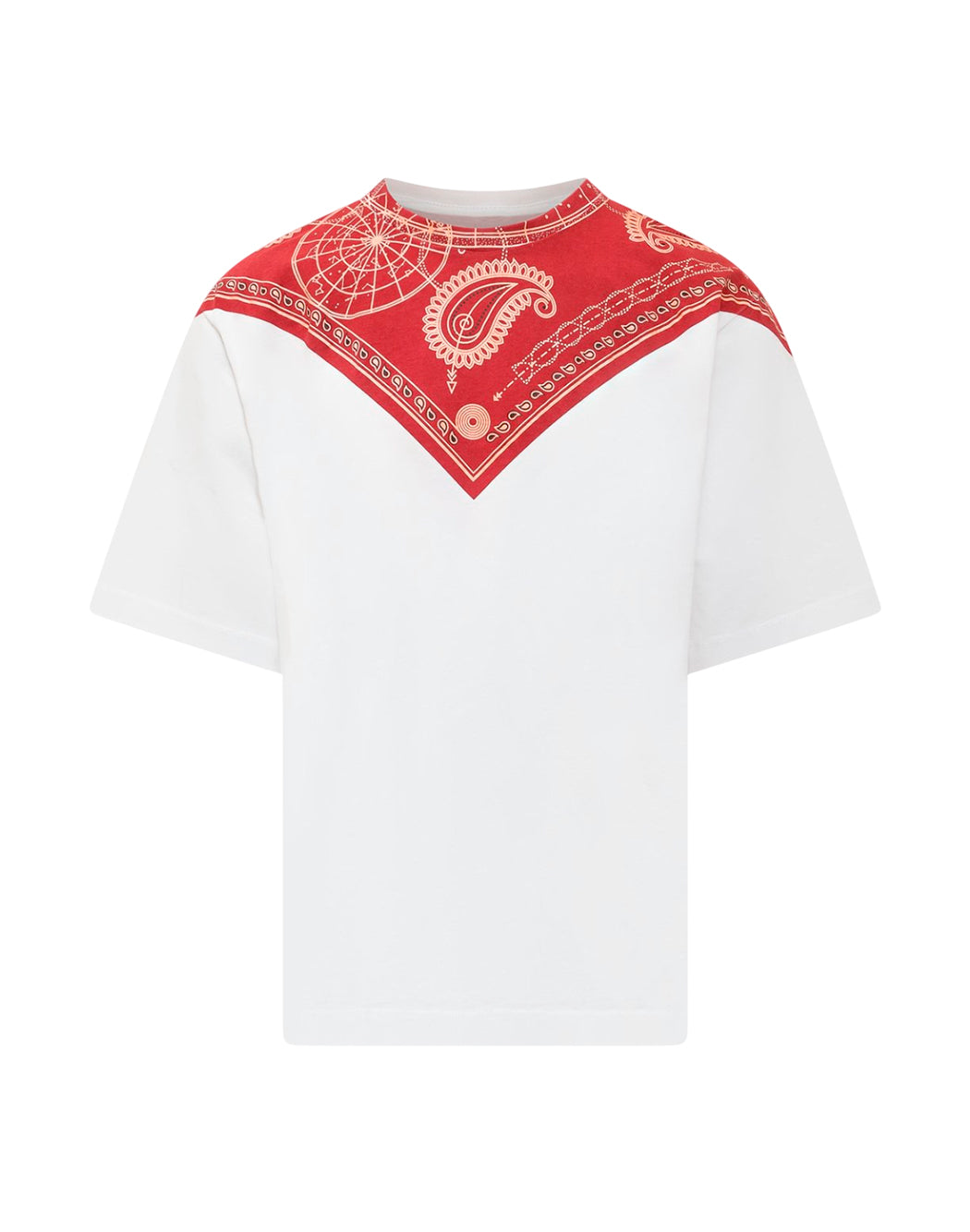 Marcelo Burlon T-SHIRT CON STAMPA BANDANA Bianco