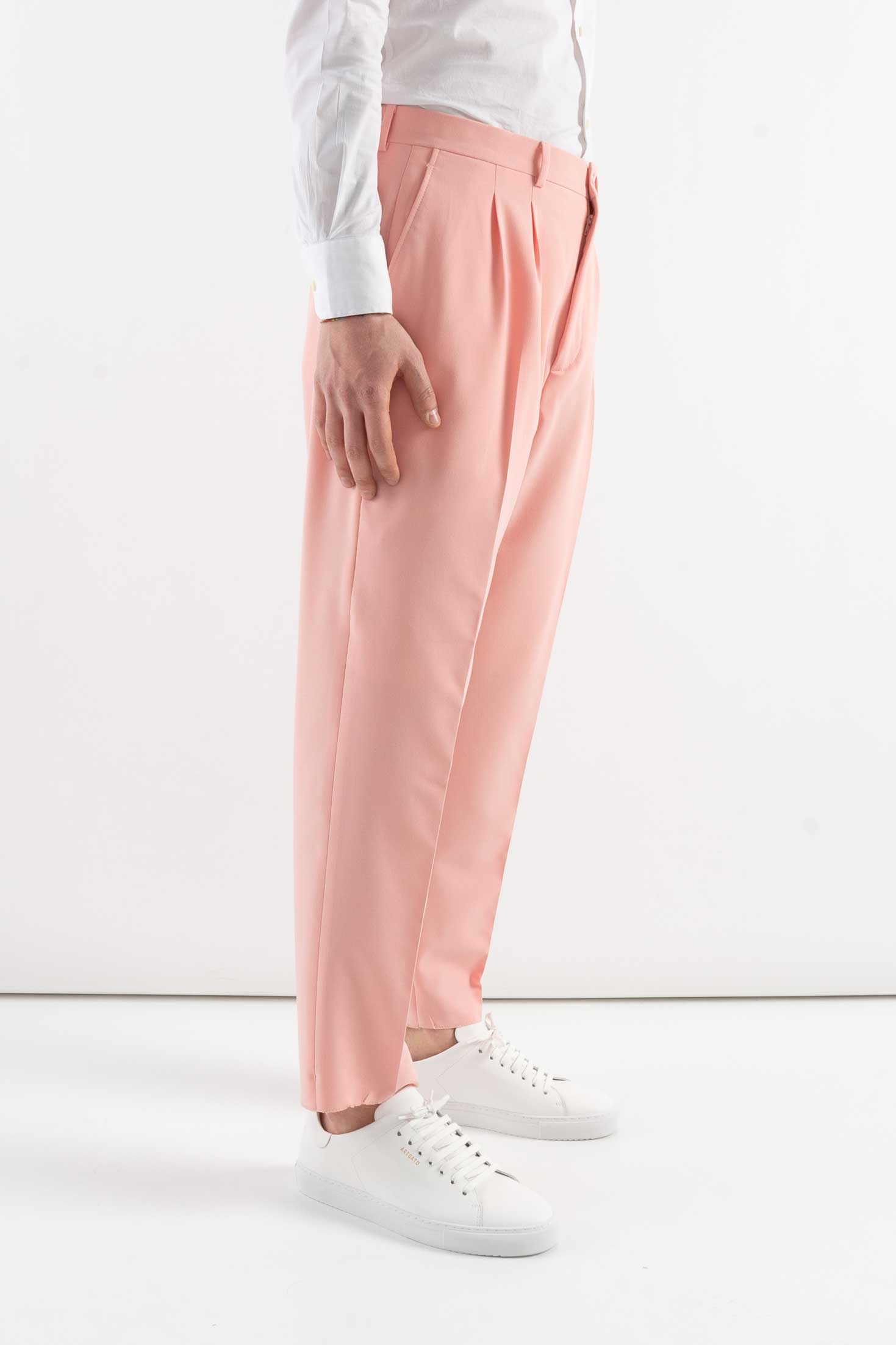 "Corsinelabedoli PANTALONE "FEDERIC" CON PINCES Rosa"