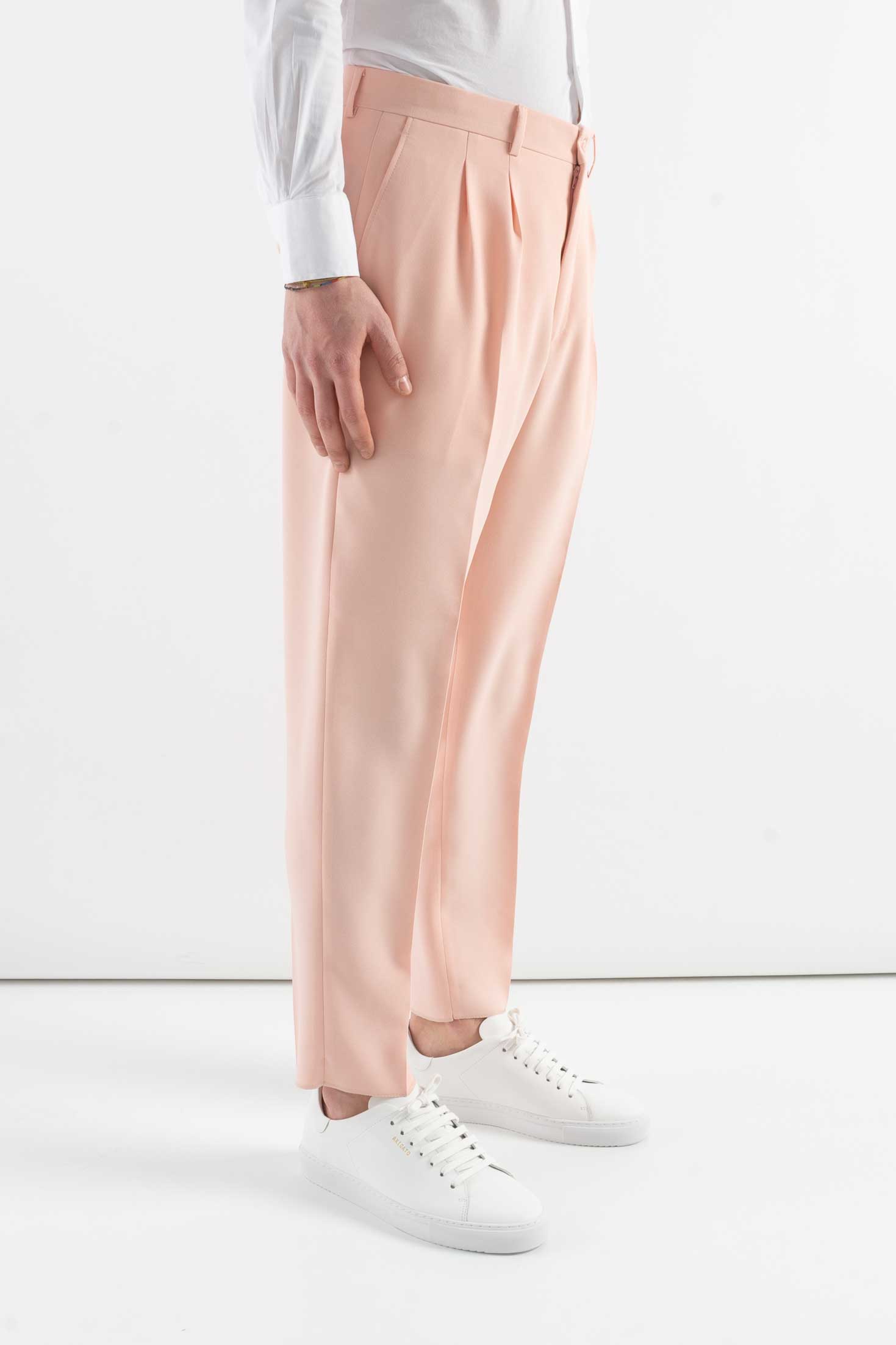 "Corsinelabedoli PANTALONE "FEDERIC" CON PINCES Rosa"