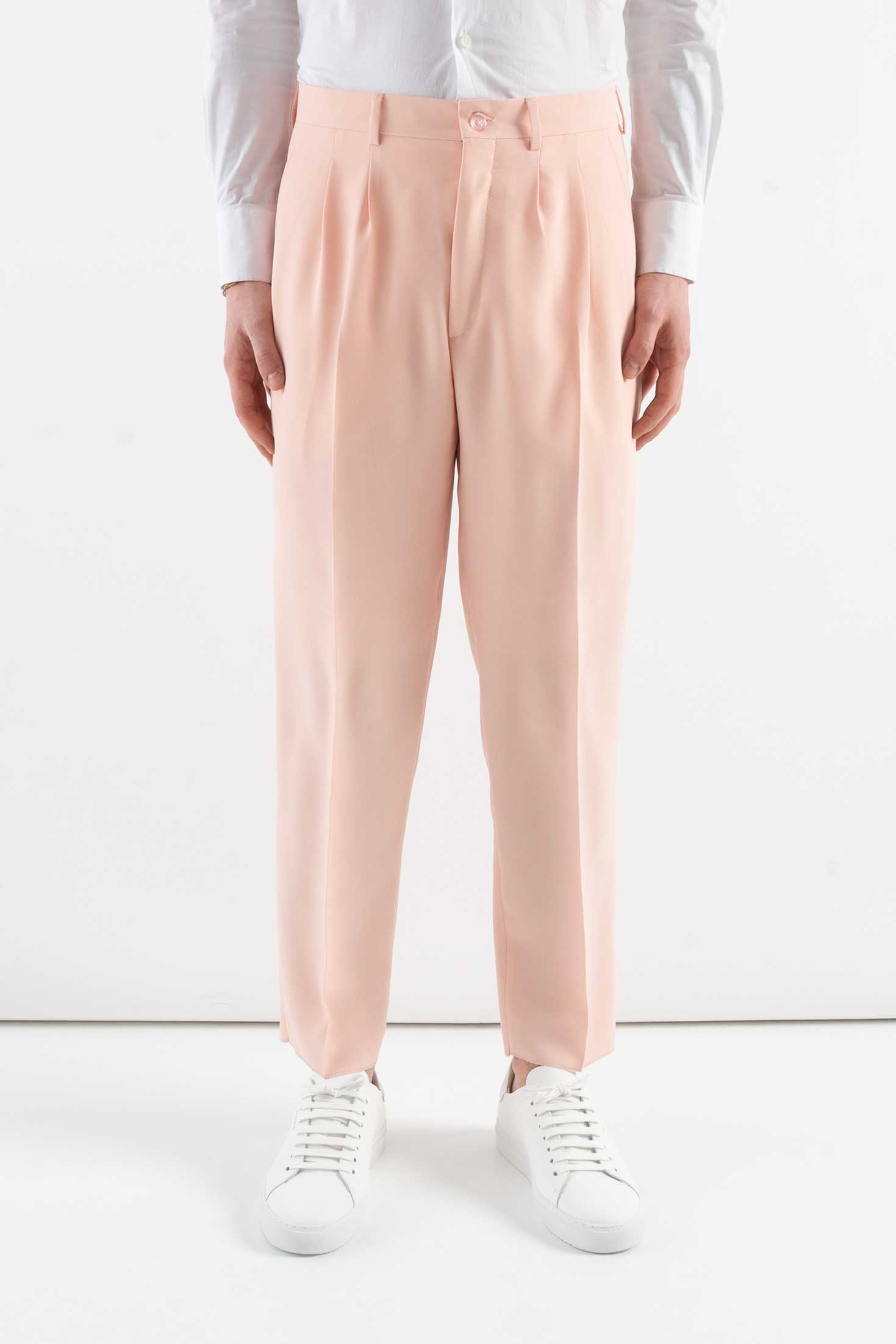 "Corsinelabedoli PANTALONE "FEDERIC" CON PINCES Rosa"