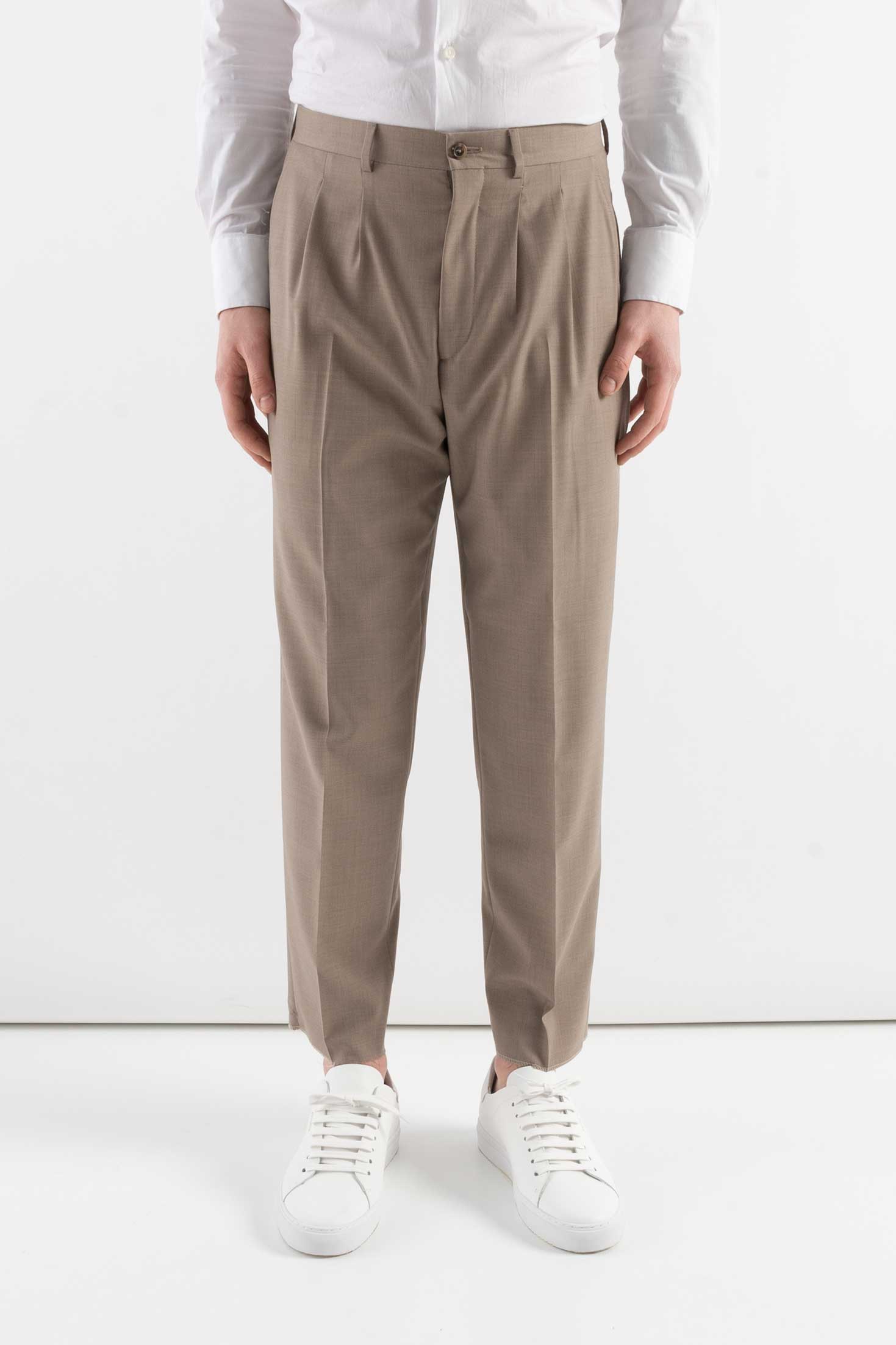 "Corsinelabedoli PANTALONE "FEDERIC" CON PINCES Neutro"