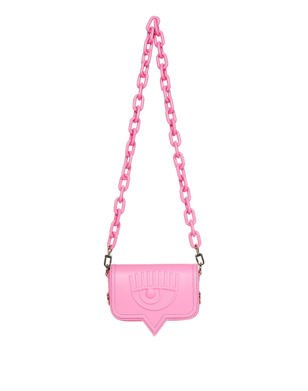 Chiara Ferragni BORSA CON DOPPIA TRACOLLA IN TINTA UNITA Fucsia
