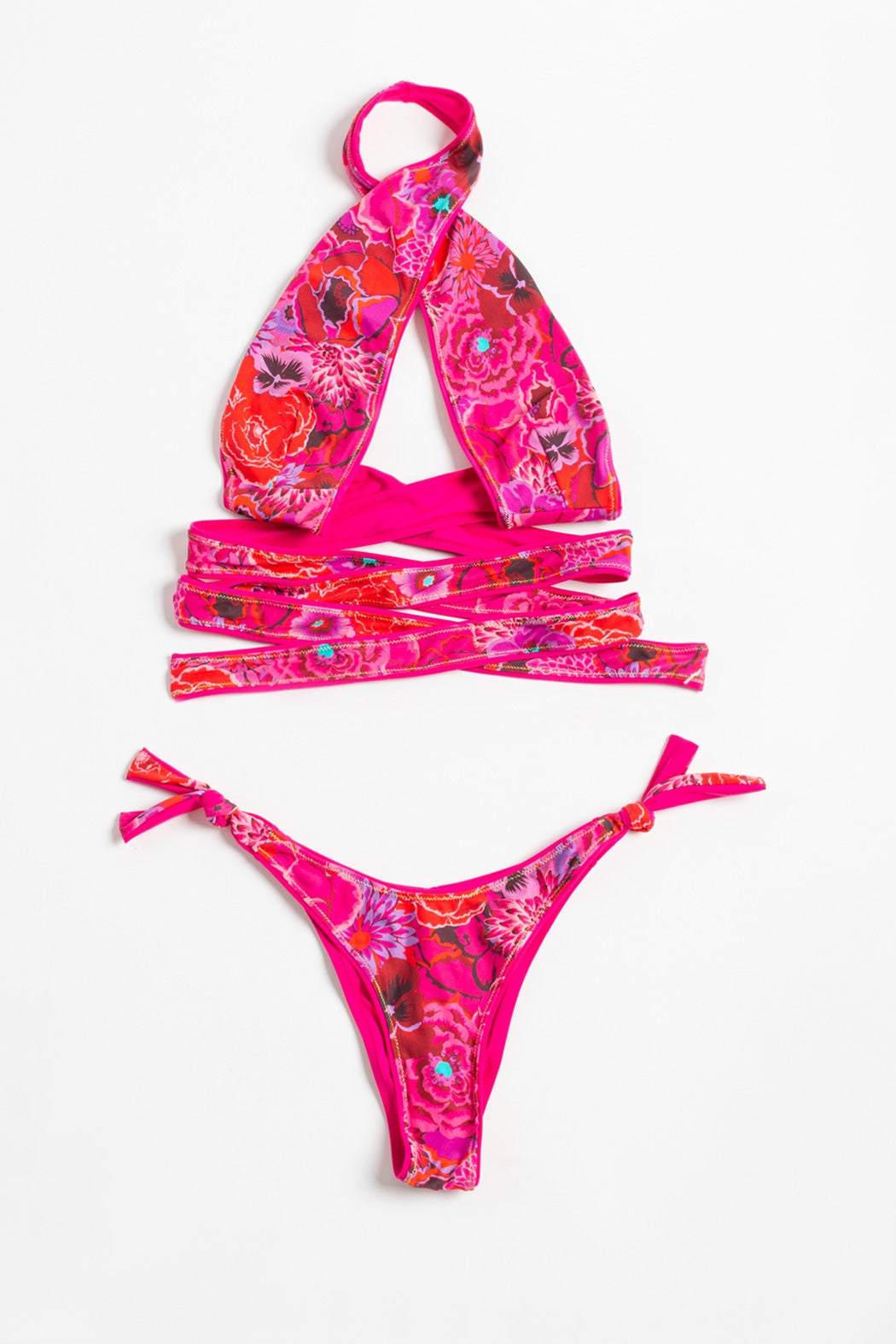 Reina Olga BIKINI SHOWHORSE A FIORI Fucsia