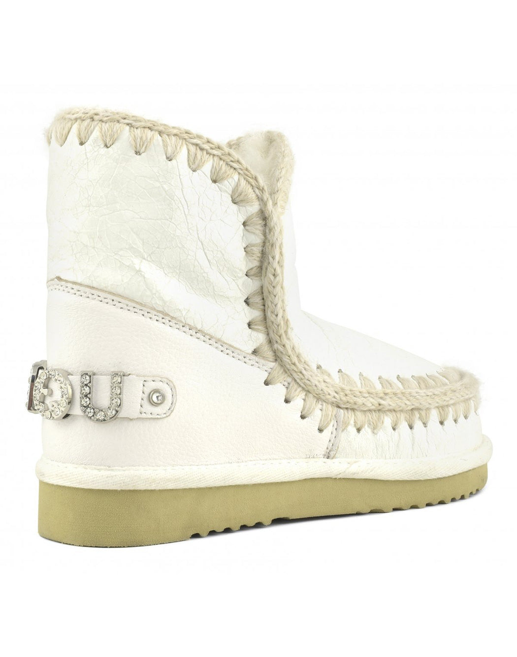 "Mou STIVALETTI "ESKIMO 18 CON STRASS" Bianco"