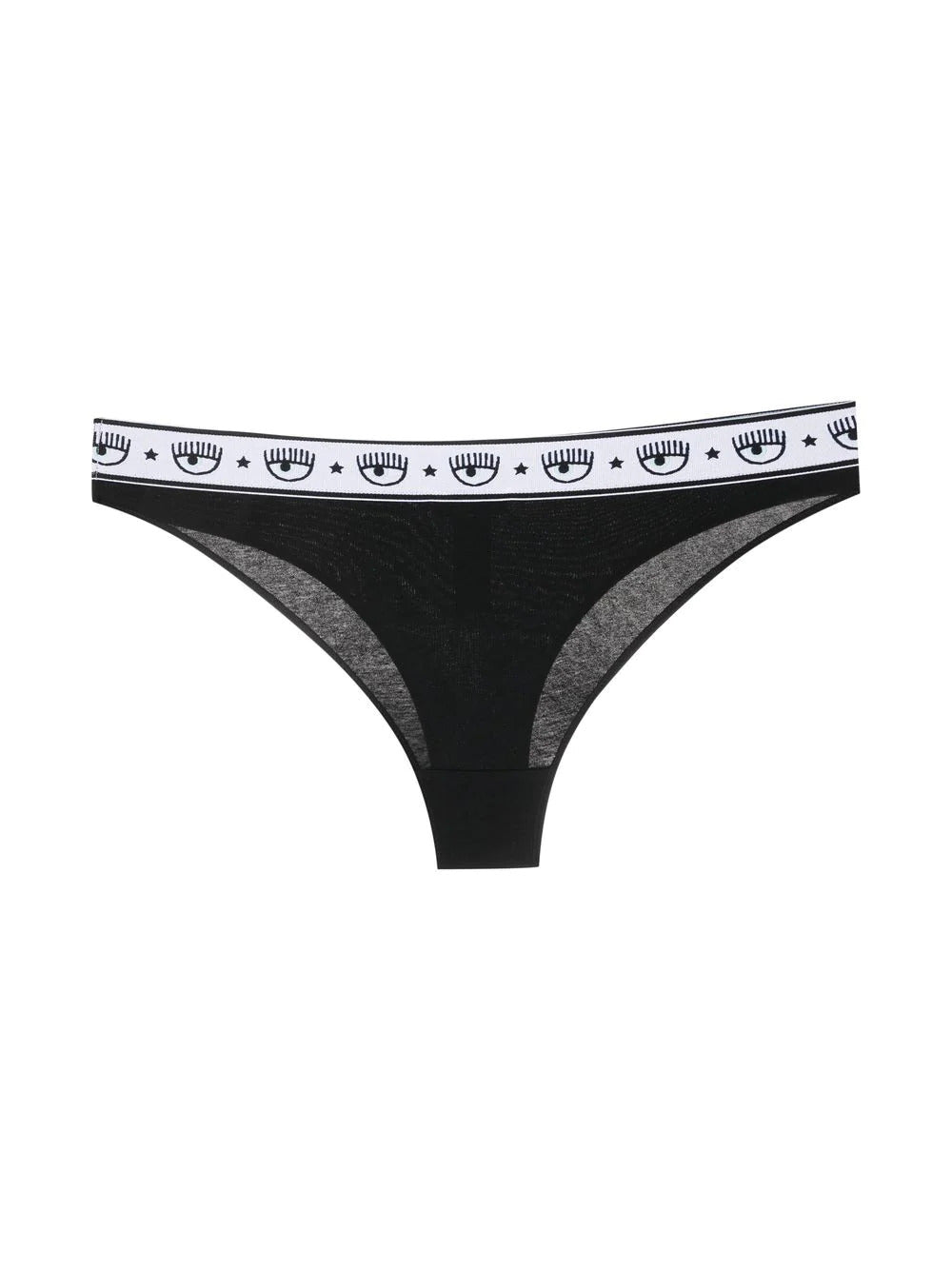 Chiara Ferragni PACK 2 SLIP BRASILIANO LOGOMANIA Nero