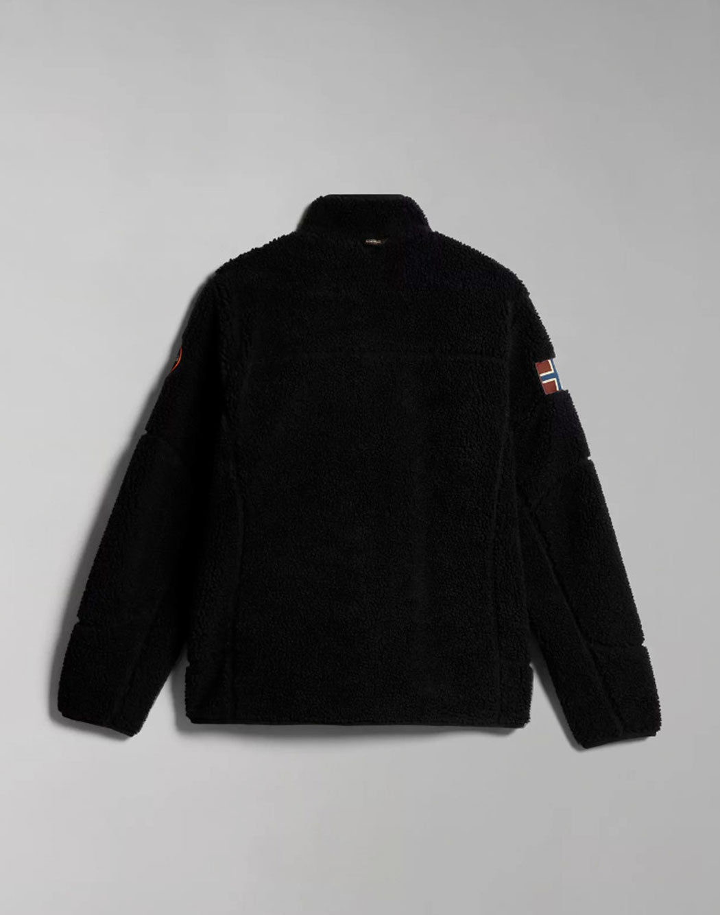 Napapijri GIACCA IN PILE CON PATCH LOGO Nero