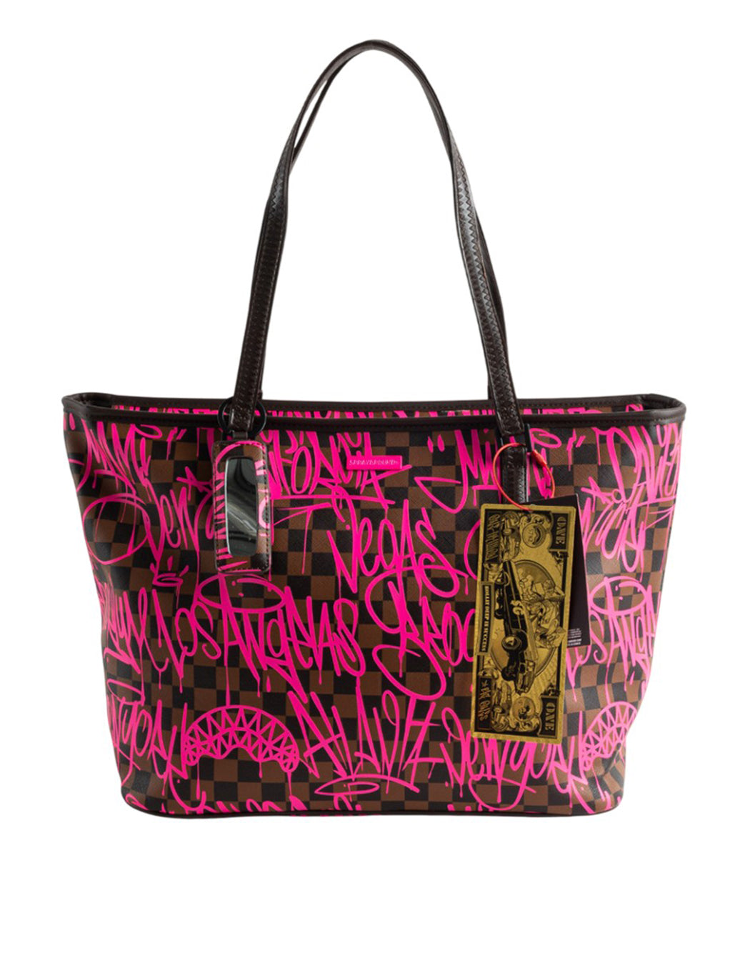 Sprayground BORSA SHOPPING CON GRAFFITI Grigio