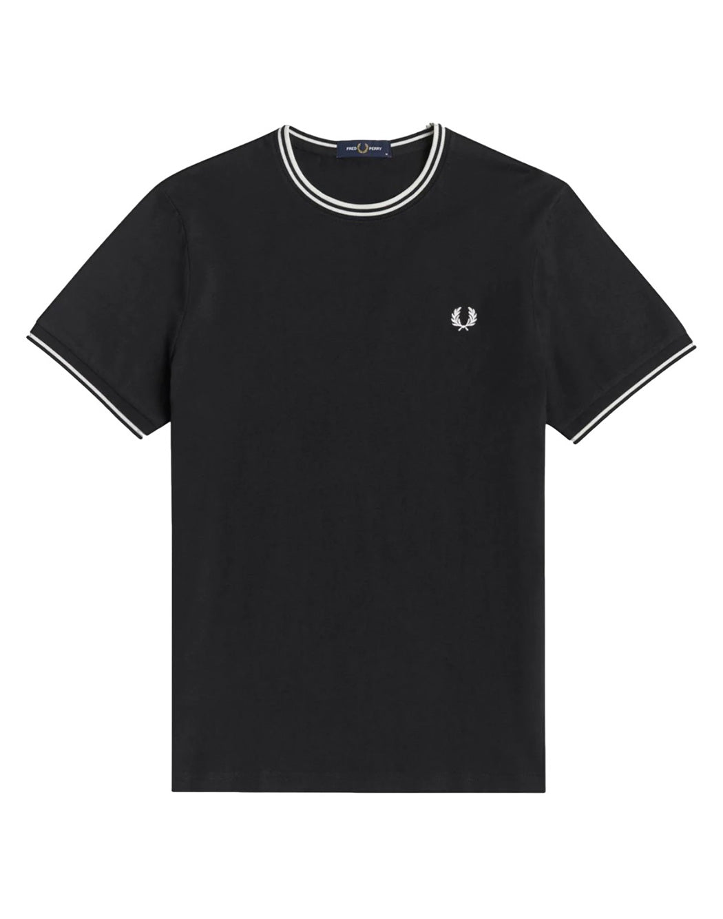 Fred Perry T-SHIRT CON LOGO RICAMATO Nero