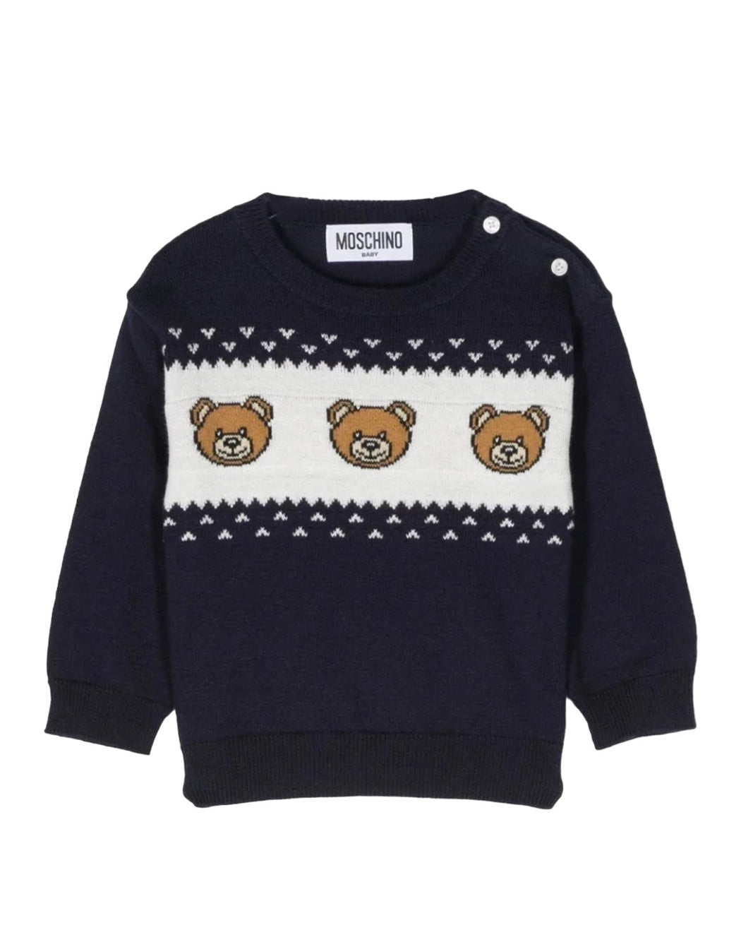 SWEATER WITH THREE TEDDY BEARS