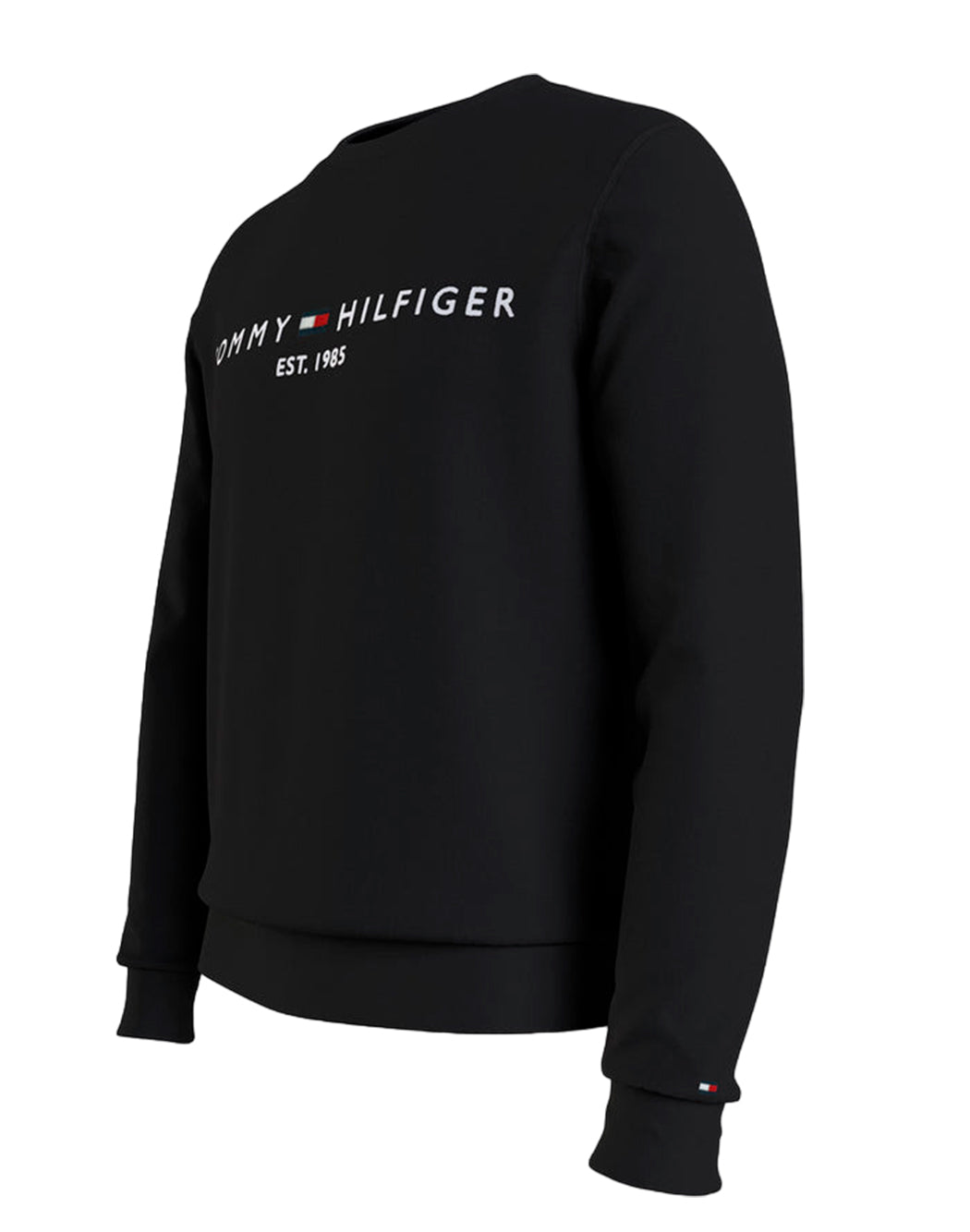 Tommy Hilfiger FELPA CON LOGO SUL PETTO Nero