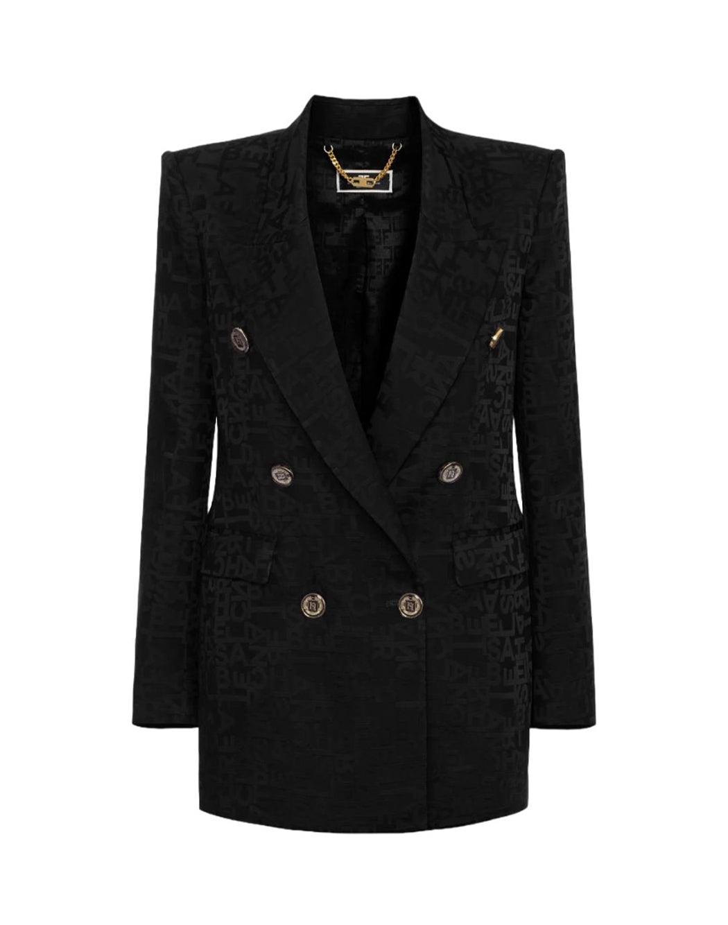 BLAZER IN JACQUARD LETTERING - Galleria Graffiti - ELISABETTA FRANCHI - 