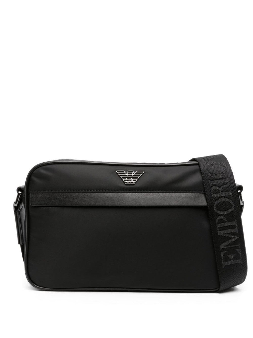 BORSA A TRACOLLA CON LOGO IN RILIEVO - Galleria Graffiti - EMPORIO ARMANI - 8057767477943