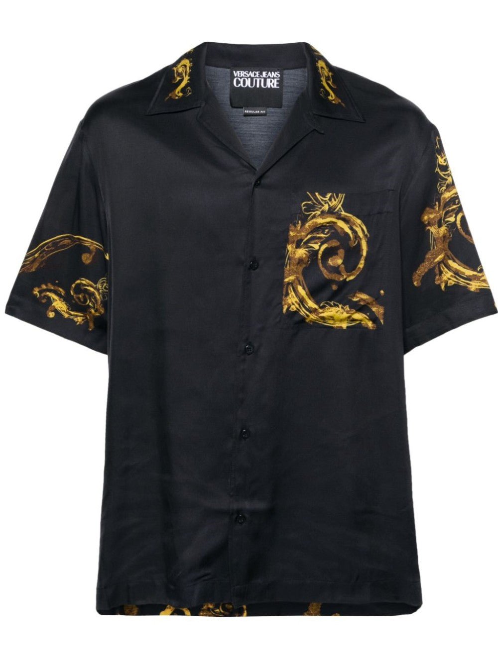 CAMICIA CASUAL CON FANTASIA BAROCCA - Galleria Graffiti - VERSACE JEANS COUTURE - 8052019655858