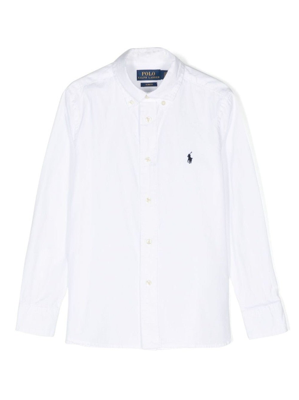 CAMICIA CON LOGO RICAMATO A CONTRASTO - Galleria Graffiti - RALPH LAUREN - 3616858184037