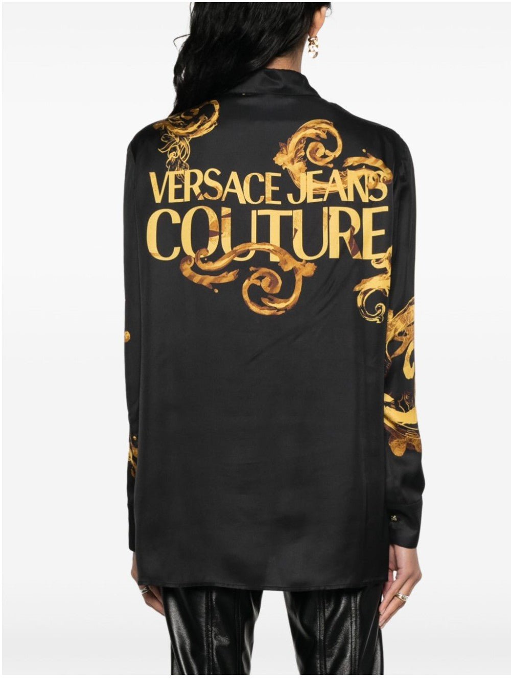 CAMICIA FANTASIA CON LOGO SUL RETRO - Galleria Graffiti - VERSACE JEANS COUTURE - 8052019558098