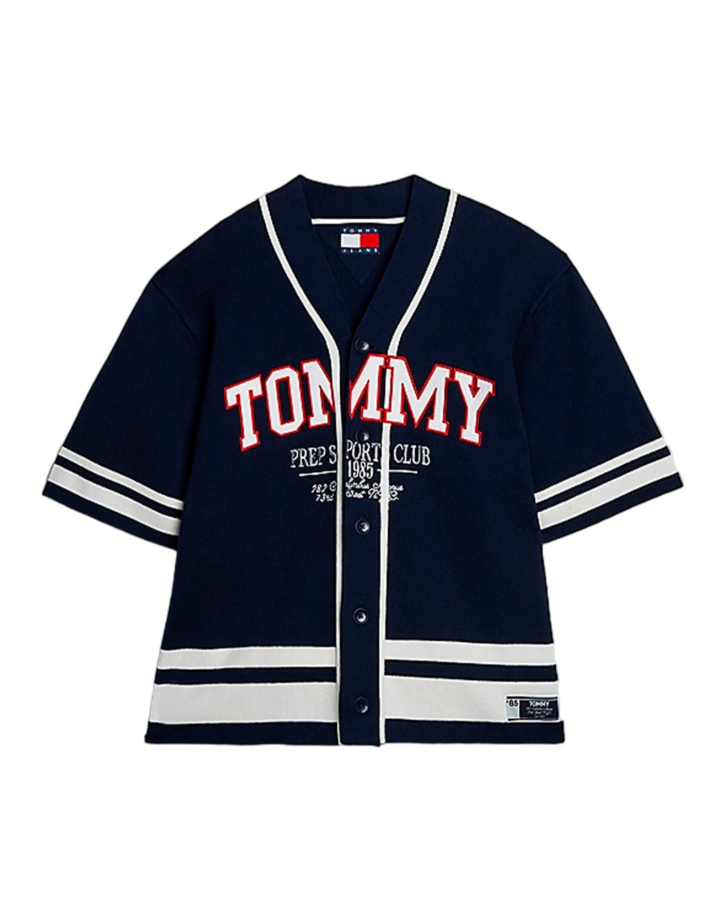 CAMICIA IN MAGLIA STILE BASEBALL - Galleria Graffiti - TOMMY HILFIGER JEANS - 8720636732367