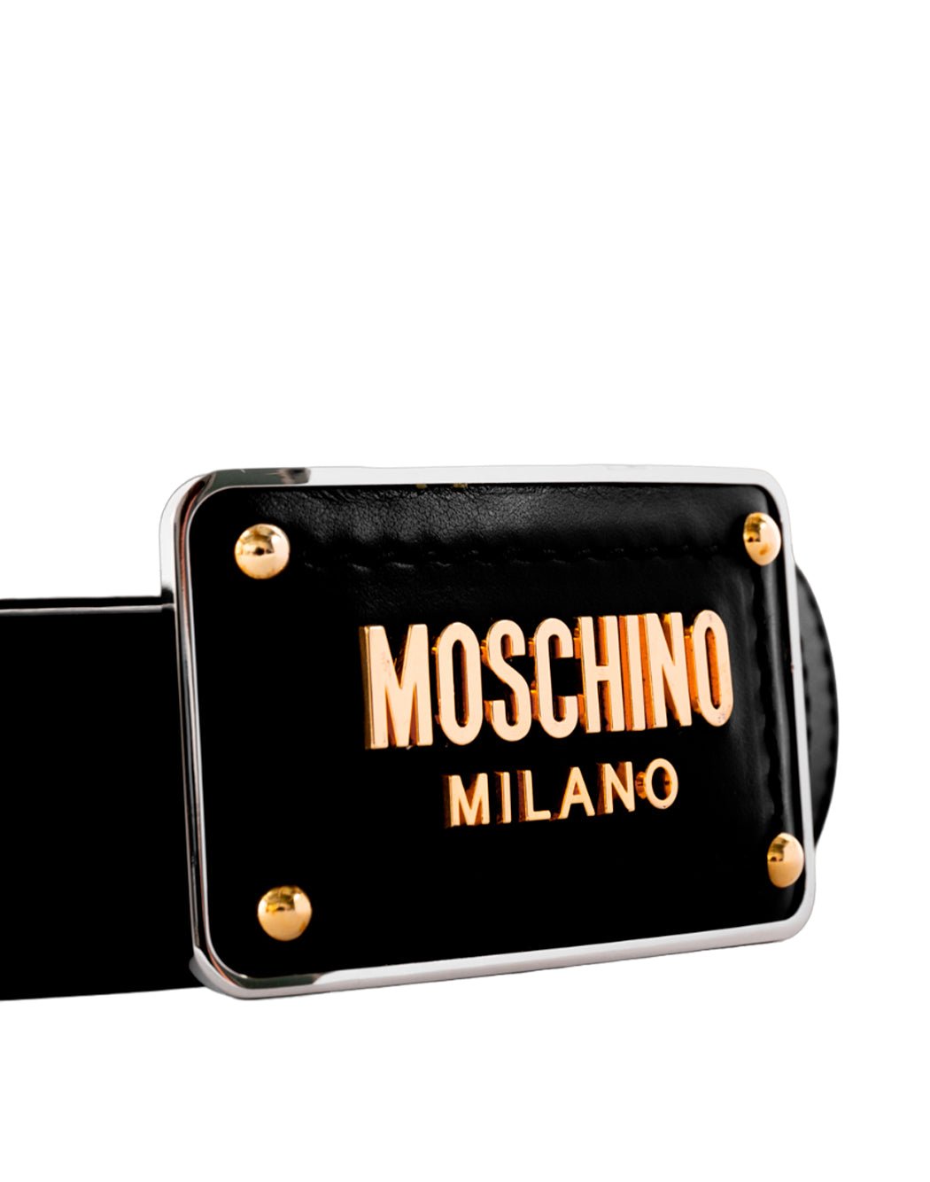 CINTURA CON FIBBIA LOGO - Galleria Graffiti - MOSCHINO - 667111864336