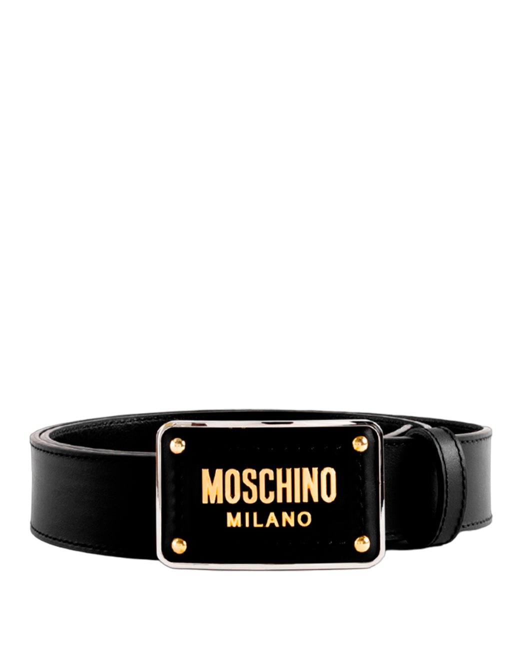 CINTURA CON FIBBIA LOGO - Galleria Graffiti - MOSCHINO - 667111864336