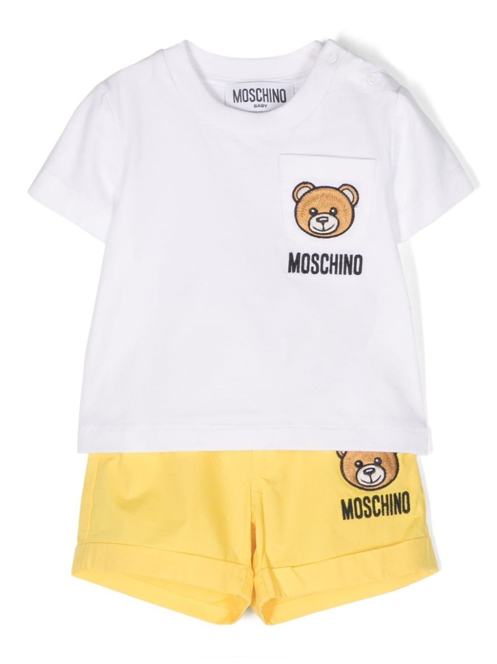 COMPLETO CON LOGO RICAMATO SUL FRONTALE - Galleria Graffiti - MOSCHINO BABY - 8059913064403