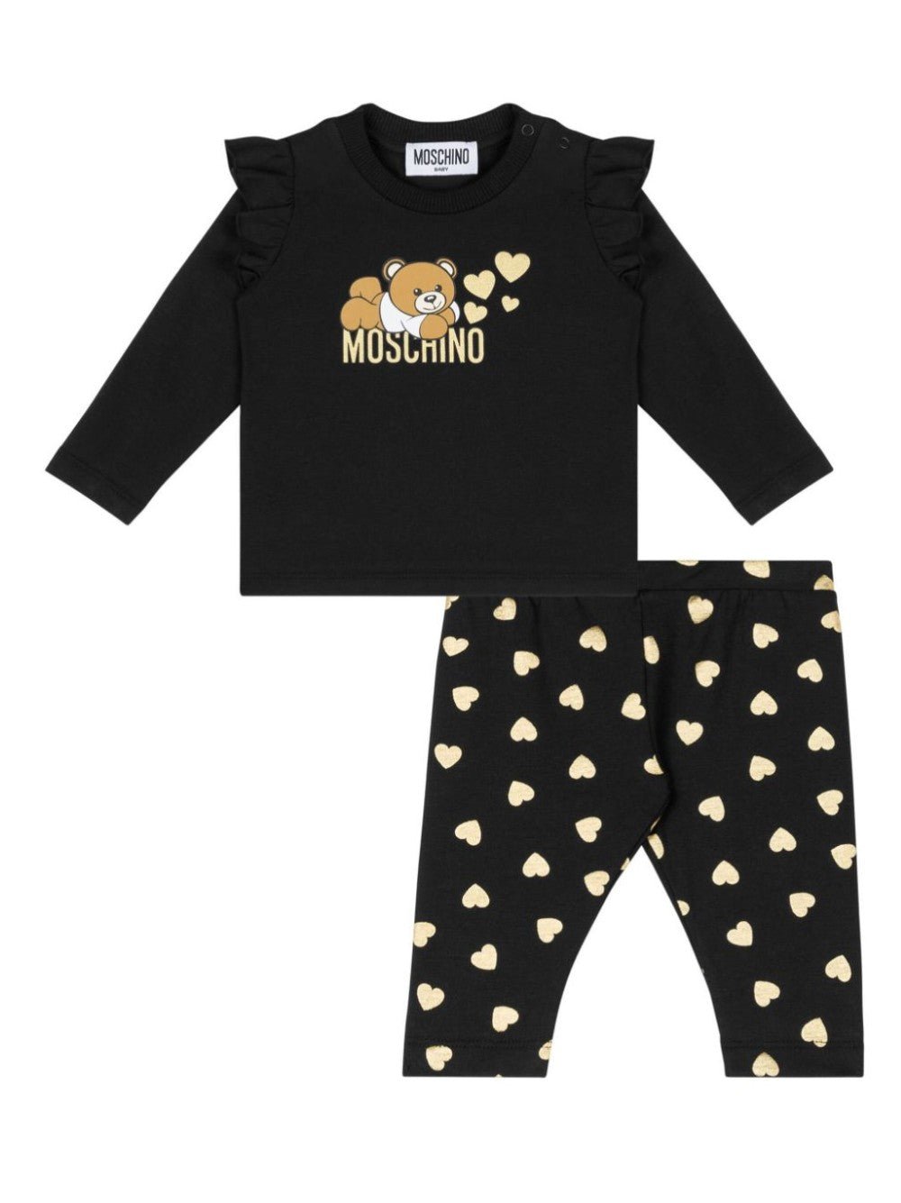 COMPLETO CON TEDDY BEAR FRONTALE - Galleria Graffiti - MOSCHINO BABY - 8059913154548