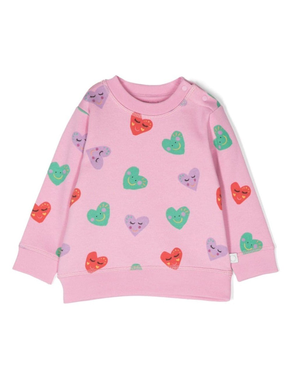 FELPA CON CUORICINI - Galleria Graffiti - STELLA MCCARTNEY KIDS - 8056715690083