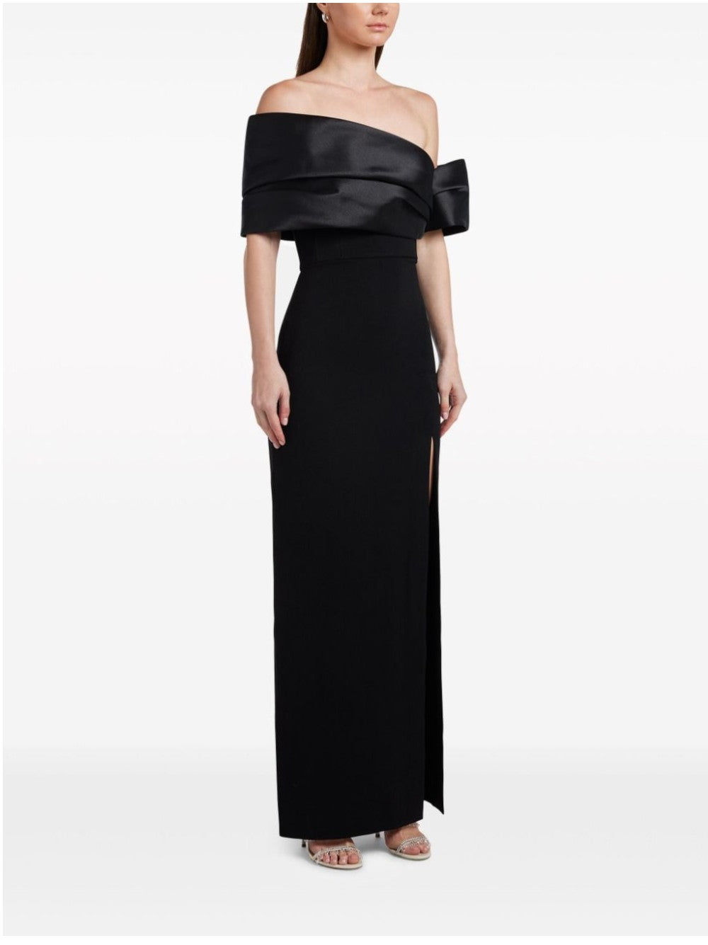 "Solace London ABITO "ALEXIS MAXI" Nero"