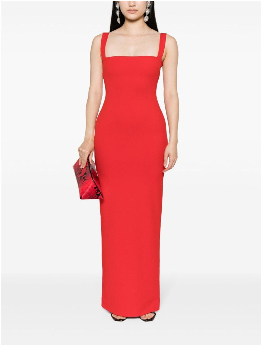 "Solace London ABITO LUNGO "JONI" Rosso"