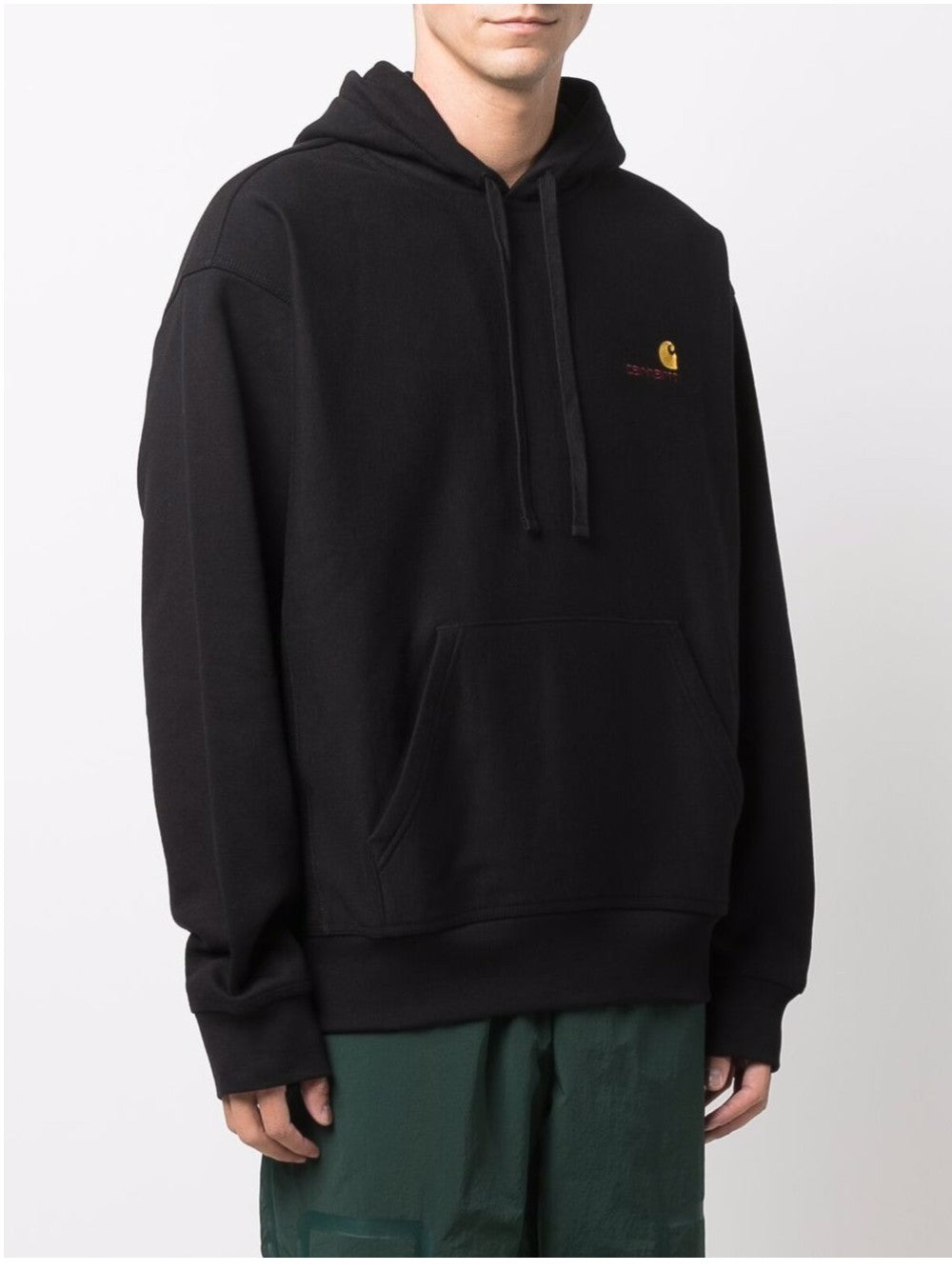 "Carhartt Wip FELPA "HOODED AMERICAN SCRIPT" Nero"