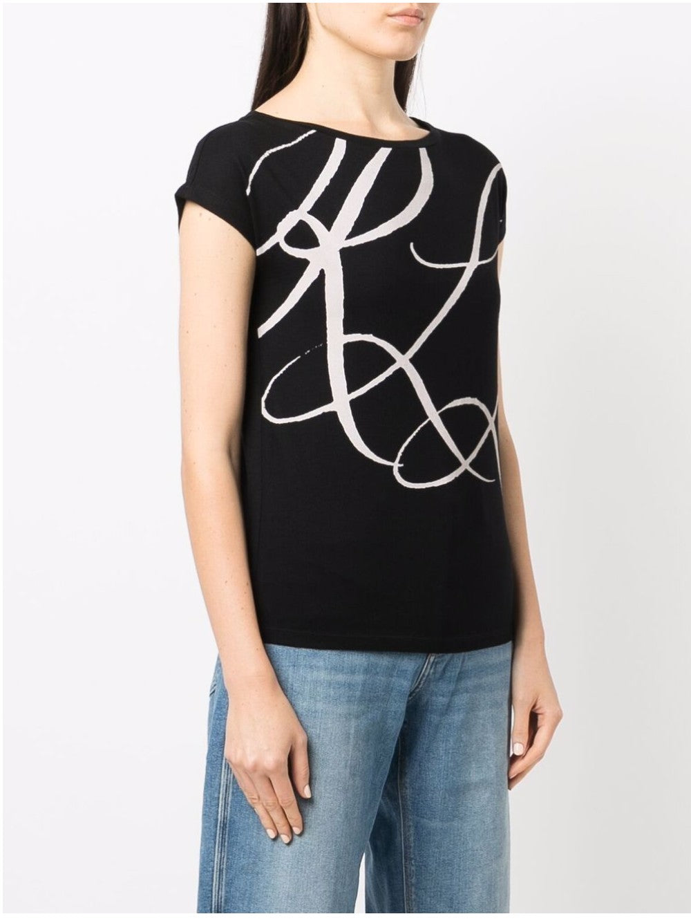 "Lauren Ralph Lauren T-SHIRT "UPTOWN" Nero"