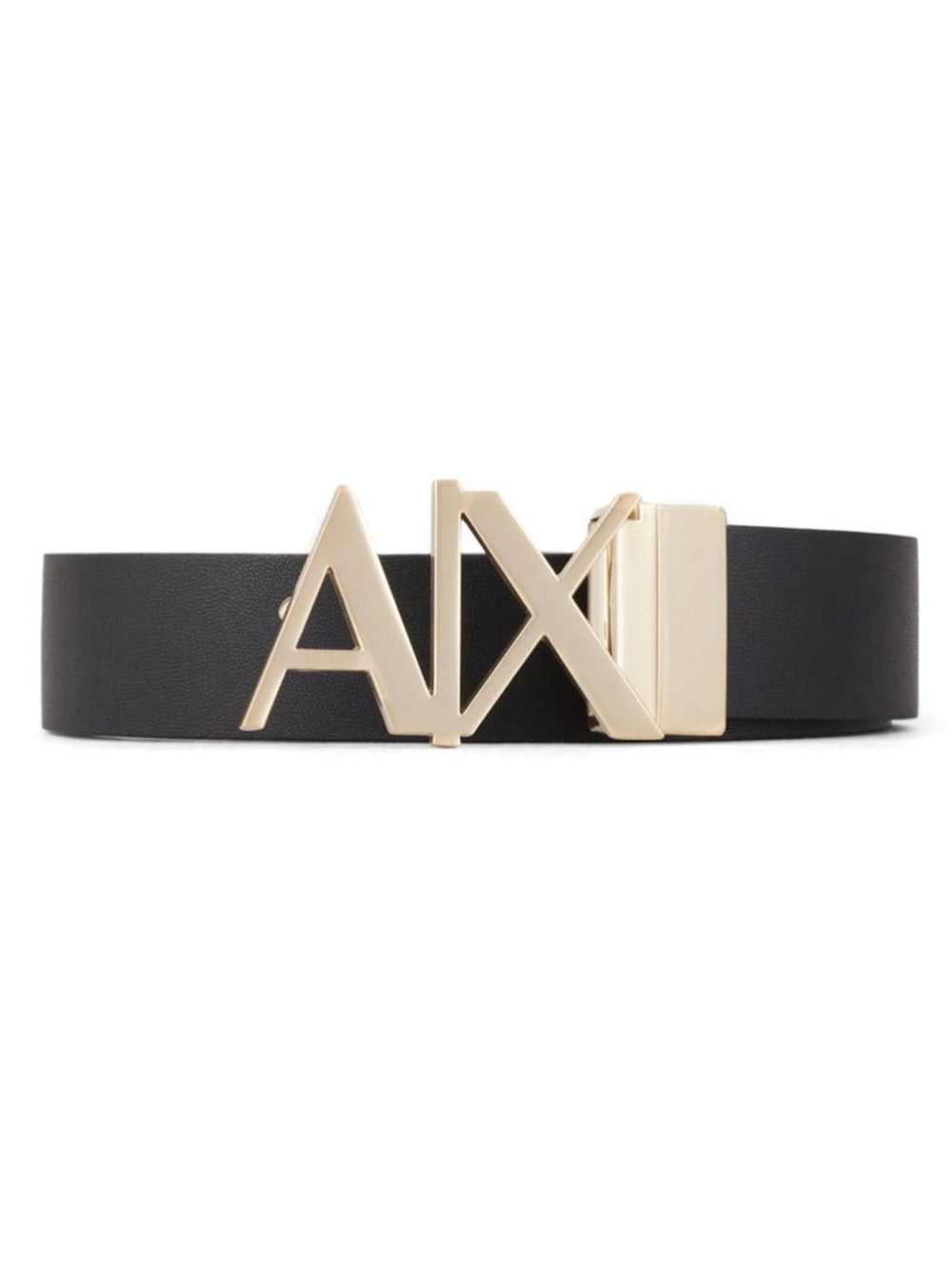 Armani Exchange CINTURA CON DOPPIA FIBBIA LOGATA Nero