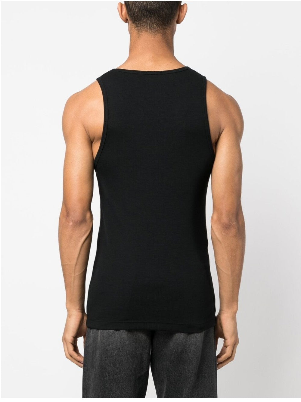 Diesel CANOTTA CON LOGO RICAMATO Nero