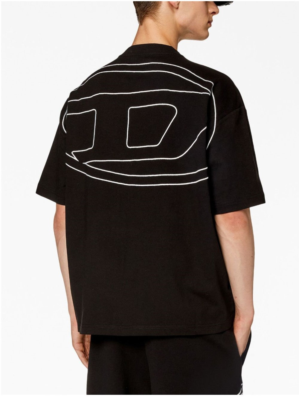 Diesel T-SHIRT CON STAMPA GRAFICA Nero