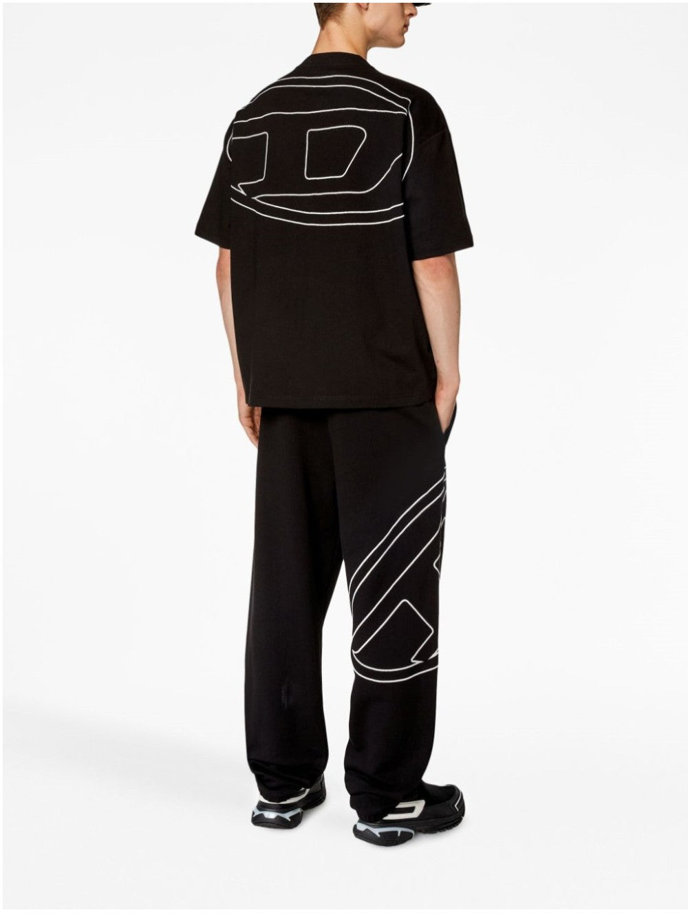 Diesel T-SHIRT CON STAMPA GRAFICA Nero