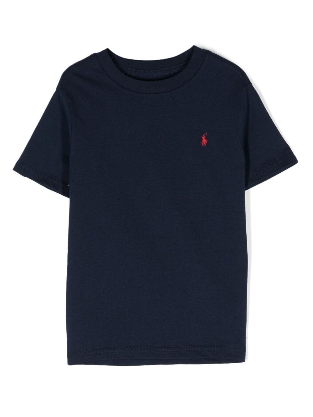 T-shirt with contrast embroidered logo