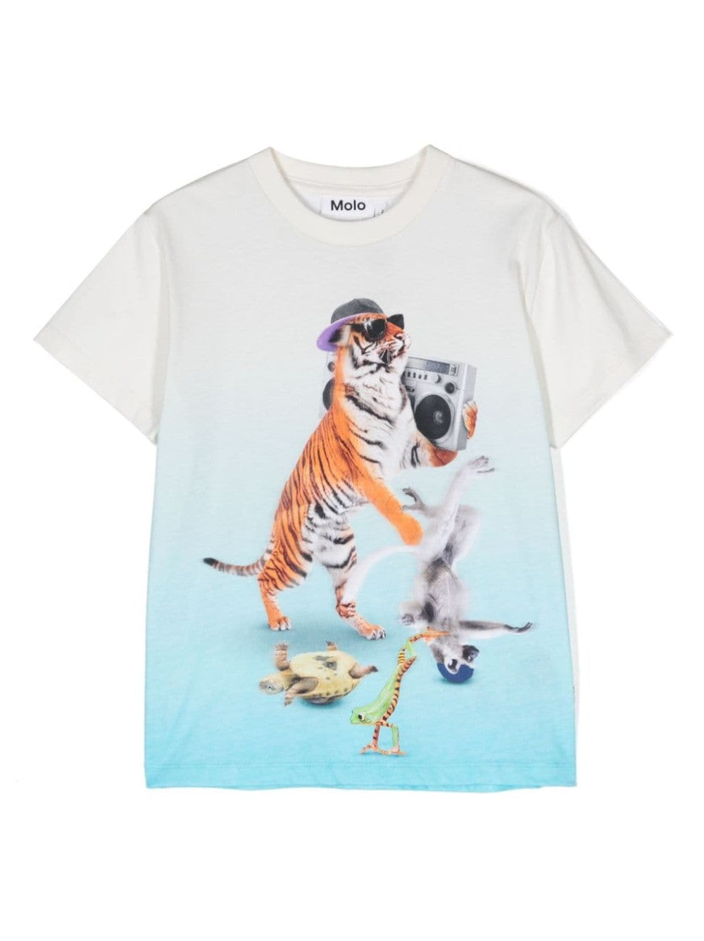 T-SHIRT CON STAMPA "DANCE ANIMALS"