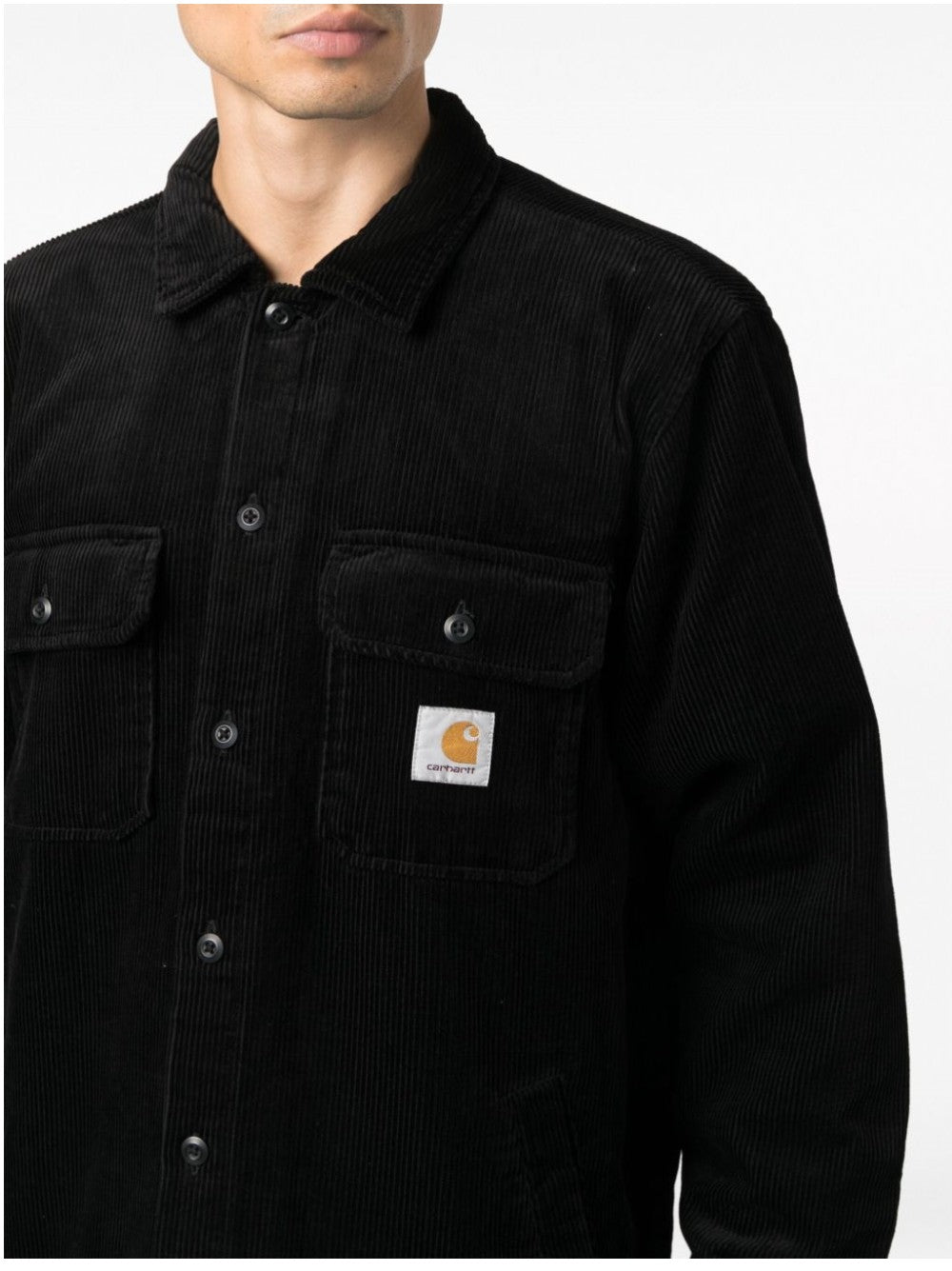 Carhartt Wip CAMICIA WHITSOME A COSTINE Nero