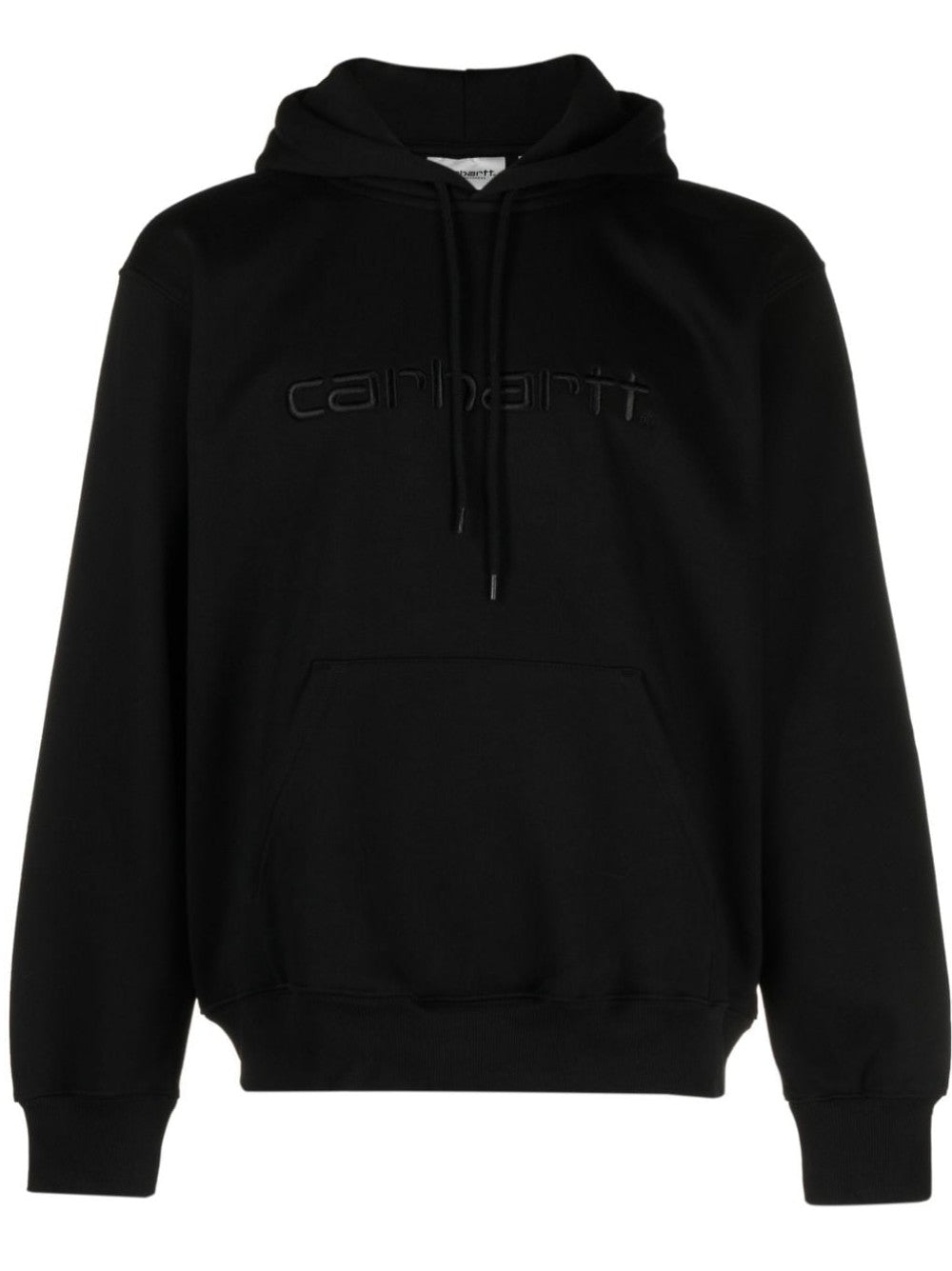 Carhartt Wip HOODIE CON LOGO TONO SU TONO Nero