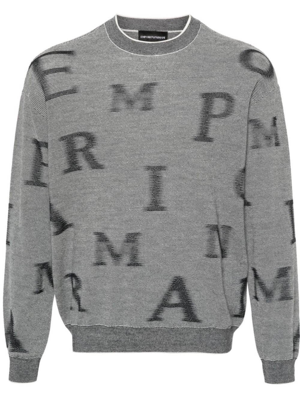 MAGLIONE CON LETTERING ALL-OVER